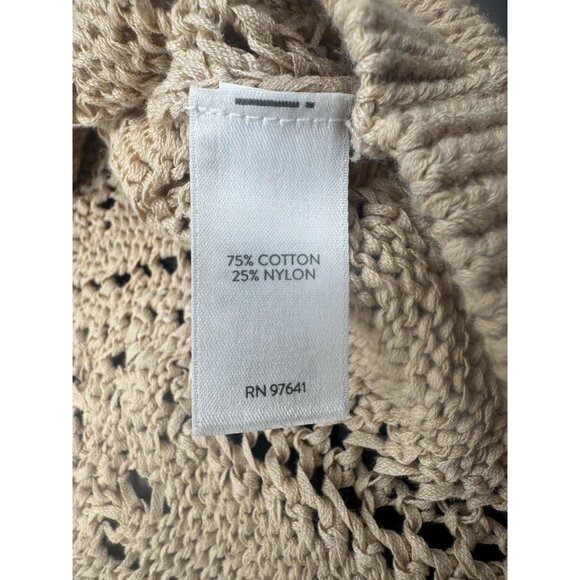 Pure Jill Elements Rose Blush Open Textured V Neck Sweater Small NEW Classic - Picture 5 of 8